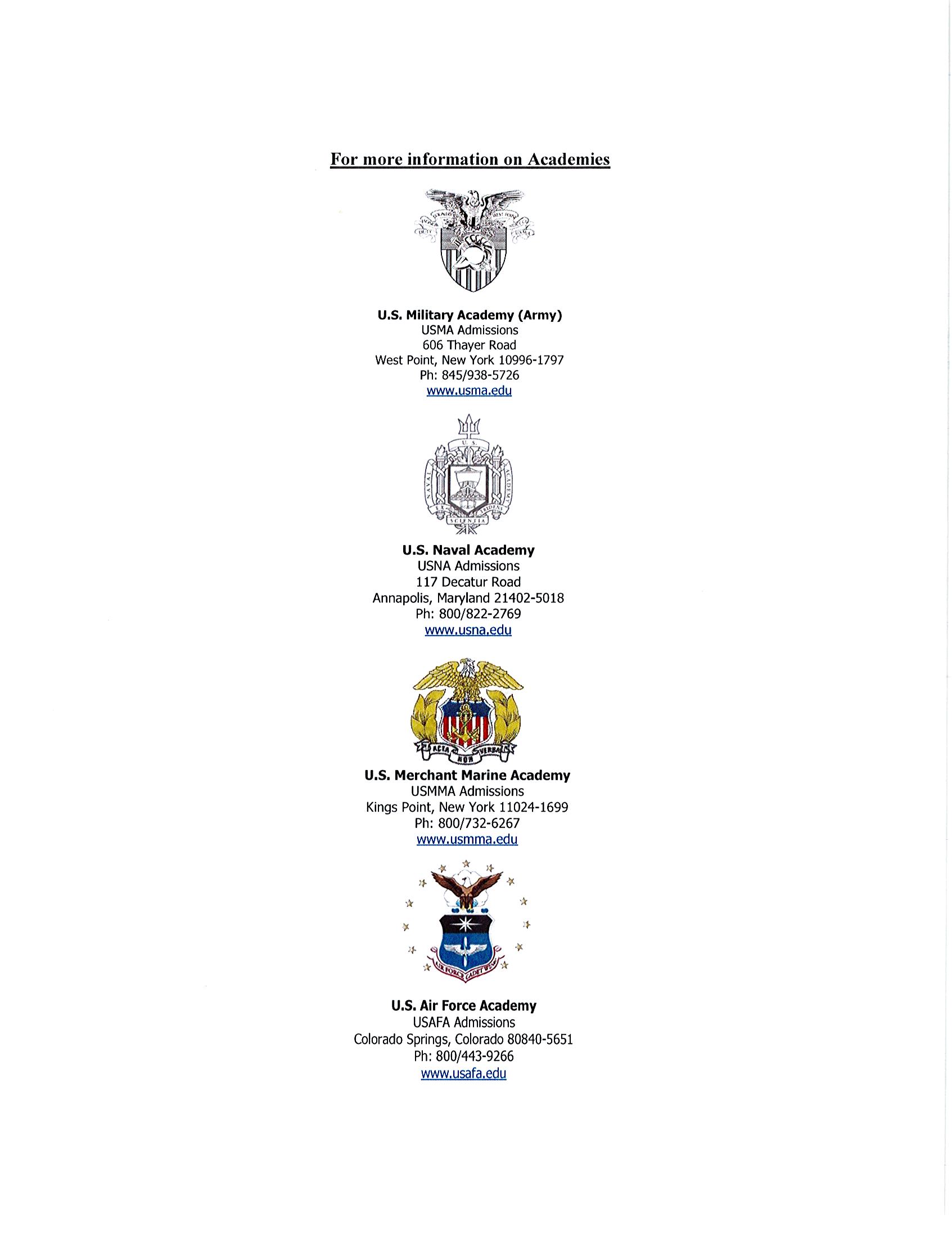 Service Academies