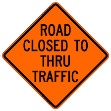 road closed
